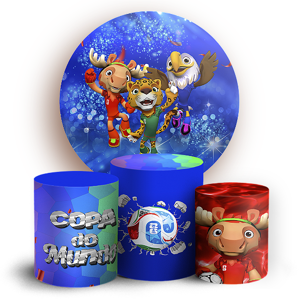 KIT Redondo e Trio Sublimado - Copa Brasil