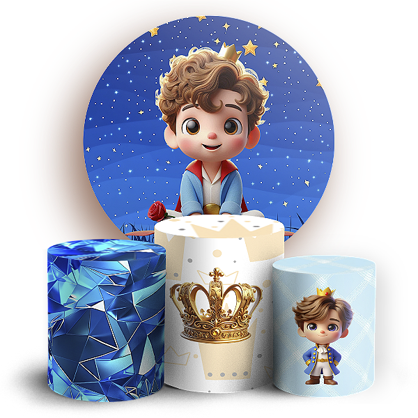 KIT Redondo e Trio Sublimado - Pequeno Principe