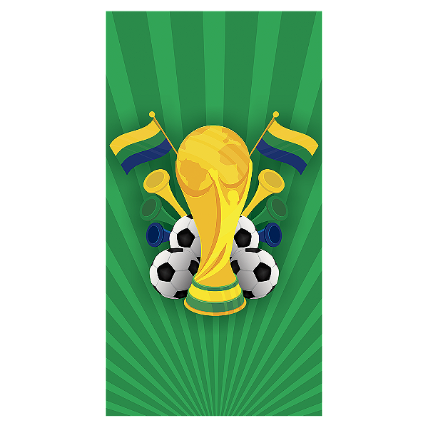 Faixa Lateral Sublimado - Copa Do Mundo Brasil