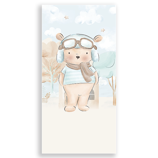 Faixa Lateral Sublimado - Ursinho Aviador