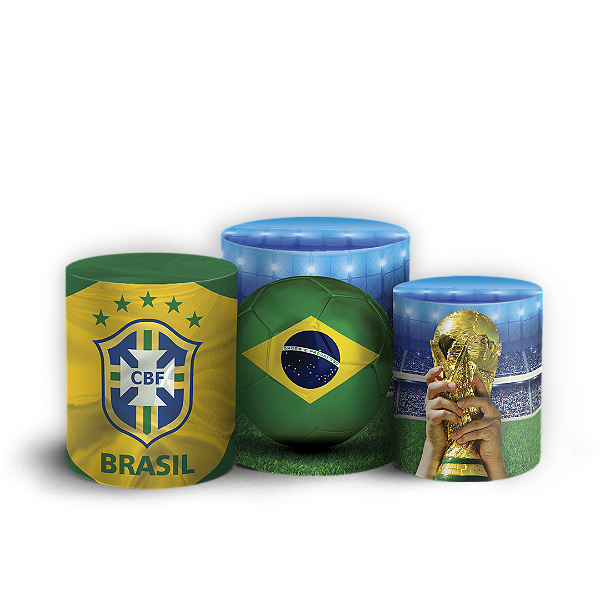 Trio Cilindro Sublimado - Copa Do Mundo Brasil