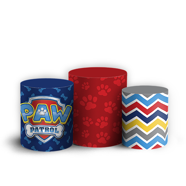 Trio Cilindro Sublimado - Patrulha Canina