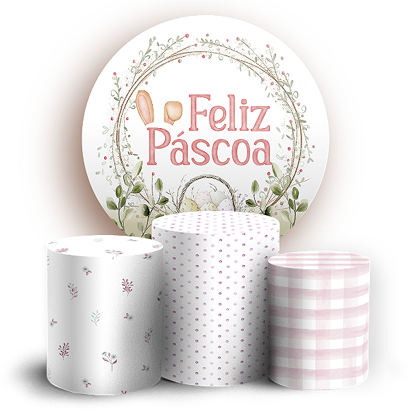 KIT Redondo e Trio Sublimado - Pascoa