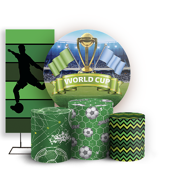 KIT Redondo Trio e Faixa Sublimado - Futebol