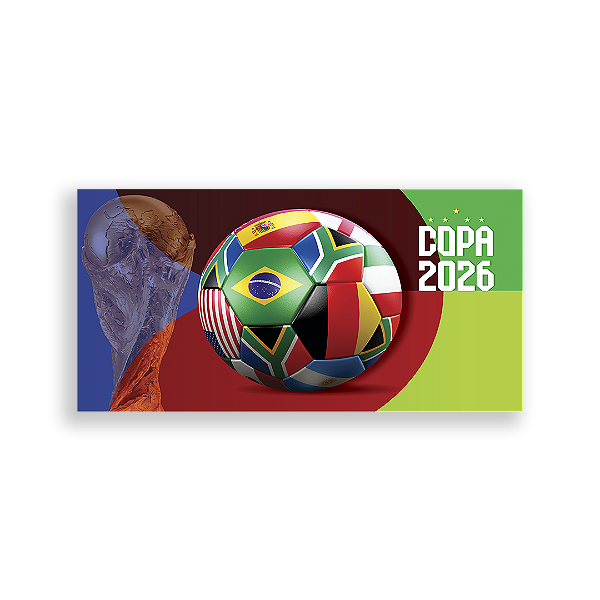 Painel Retangular Sublimado - Copa Do Mundo