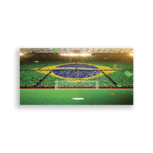Painel Retangular Sublimado - Futebol Brasil
