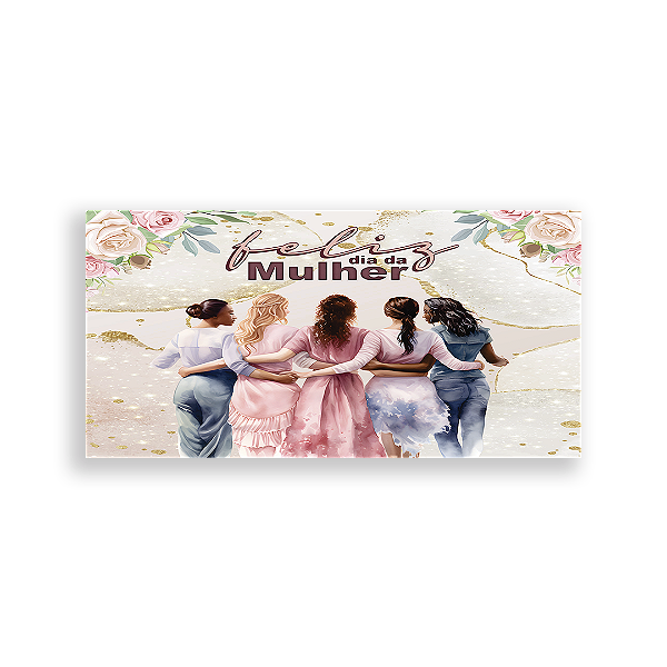 Painel Retangular Sublimado - Dia Da Mulher