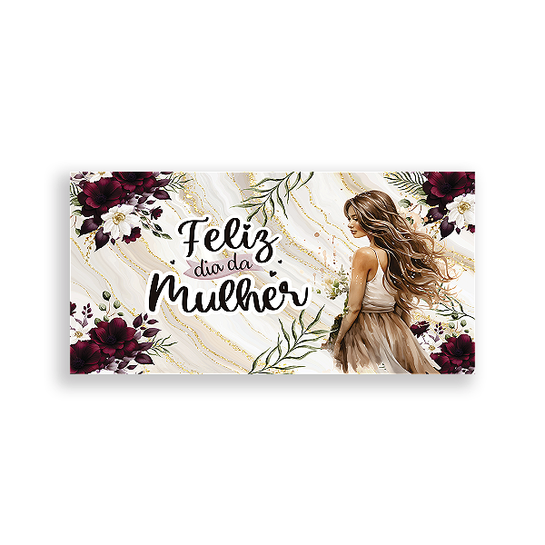 Painel Retangular Sublimado - Dia Da Mulher