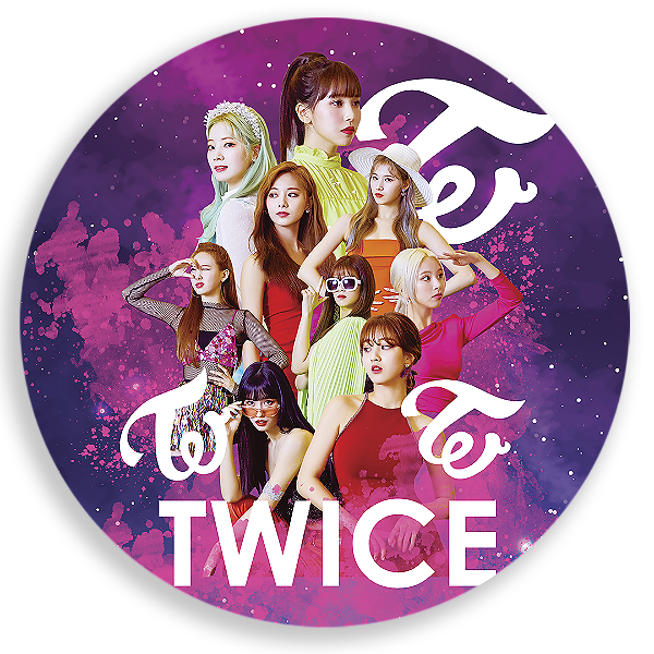 Painel Redondo Sublimado - TWICE