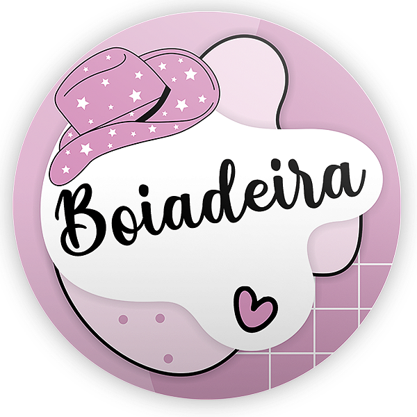 Painel Redondo Sublimado - Boiadeira