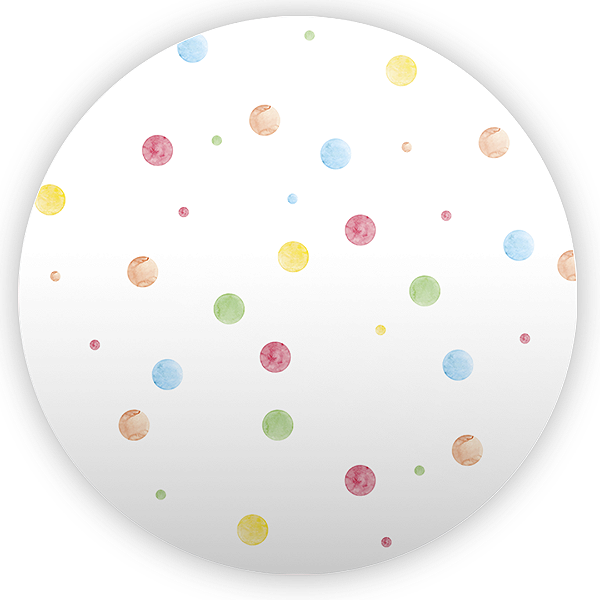 Painel Redondo Sublimado - Bolinhas