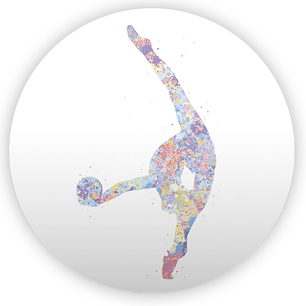 Painel Redondo Sublimado - Ginástica