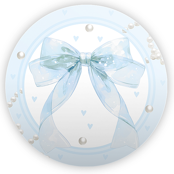 Mini Painel Sublimado - Laços Azul