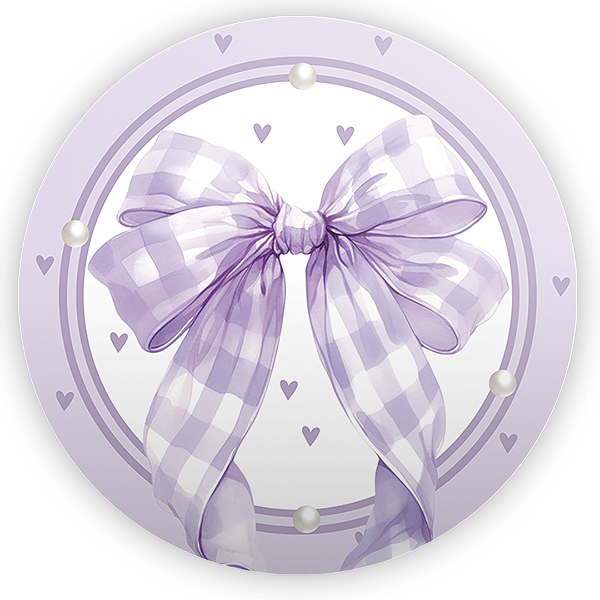 Mini Painel Sublimado - Laços Lilas