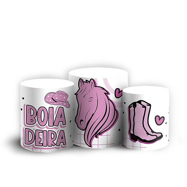 Trio Cilindro Sublimado Vest Facil - Boiadeira