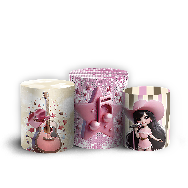 Trio Cilindro Sublimado Vest Facil - Boiadeira