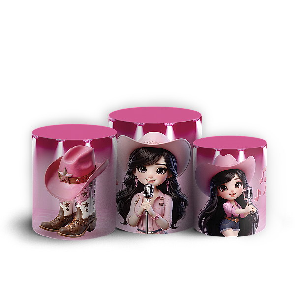 Trio Cilindro Sublimado Vest Facil - Boiadeira