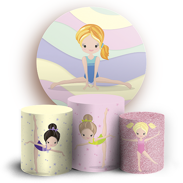 KIT Redondo e Trio Sublimado - Ginástica