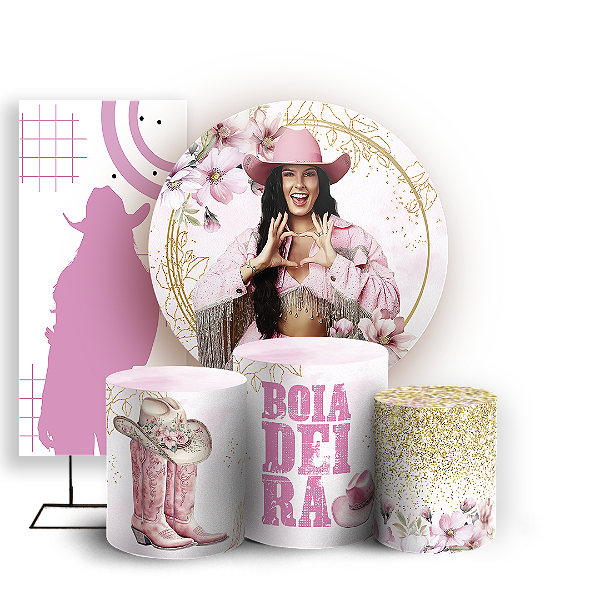 KIT Redondo Trio e Faixa Sublimado - Boiadeira