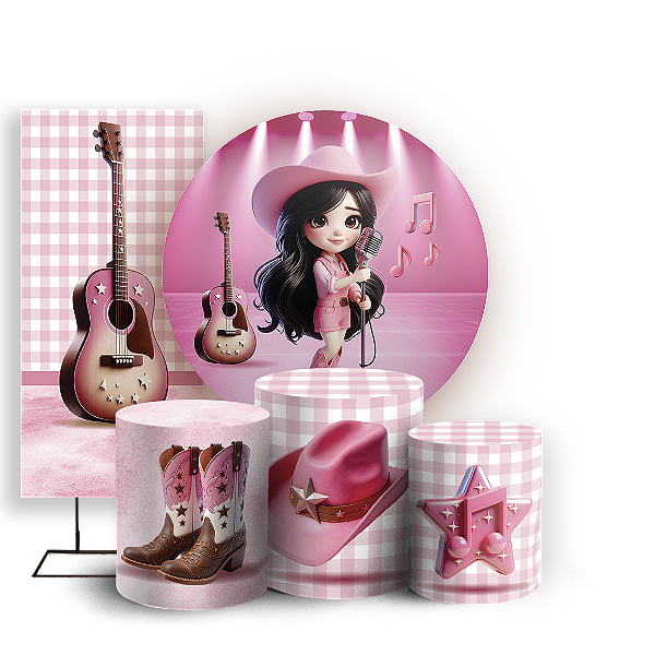 KIT Redondo Trio e Faixa Sublimado - Boiadeira