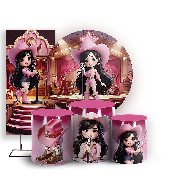 KIT Redondo Trio e Faixa Sublimado - Boiadeira