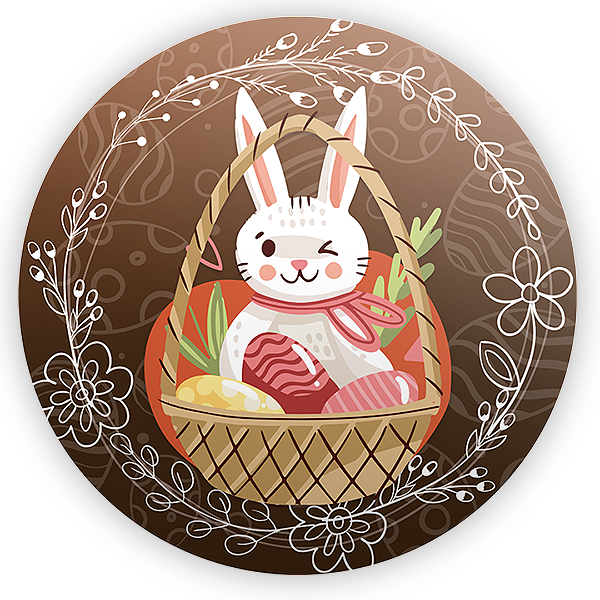 Capa Painel Redondo Sublimado - Páscoa