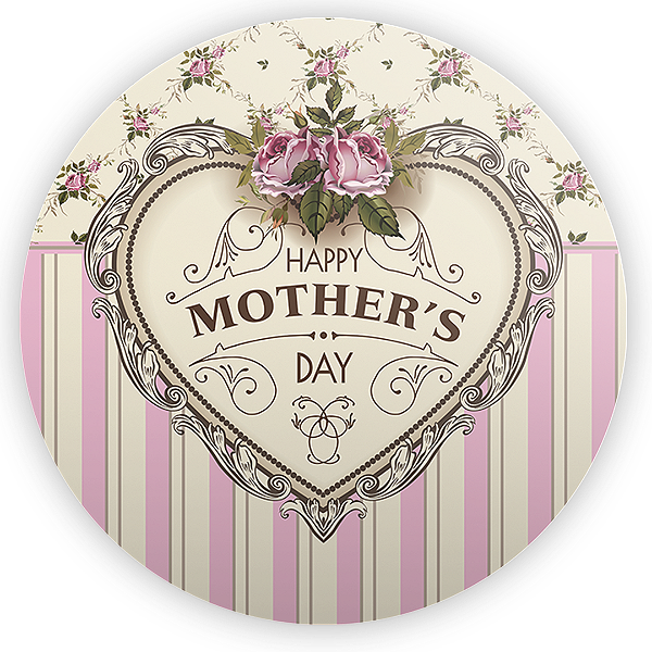 Capa Painel Redondo Sublimado - Mãe