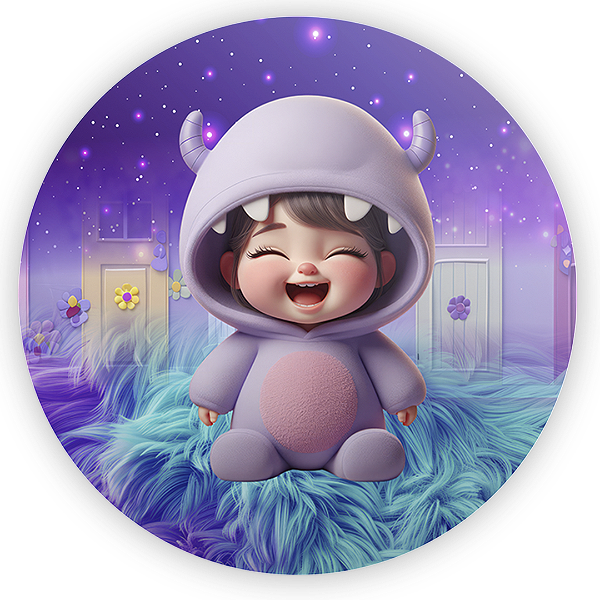 Capa Mini Painel Sublimado - Monstros Sa