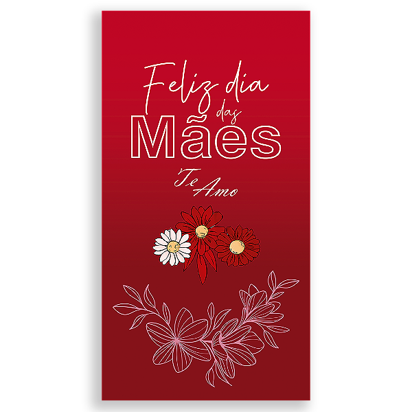 Capa Faixa Lateral Sublimado - Dia das Mães