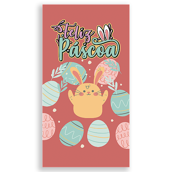 Capa Faixa Lateral Sublimado - Páscoa