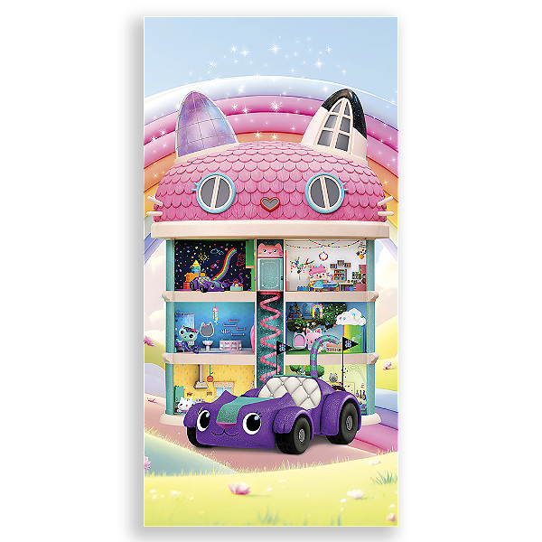 Capa Faixa Lateral Sublimado - Casa Mágica da Gabby