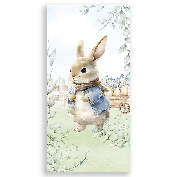 Capa Faixa Lateral Sublimado - Páscoa