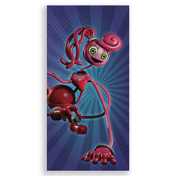 Capa Faixa Lateral Sublimado - Poppy Playtime