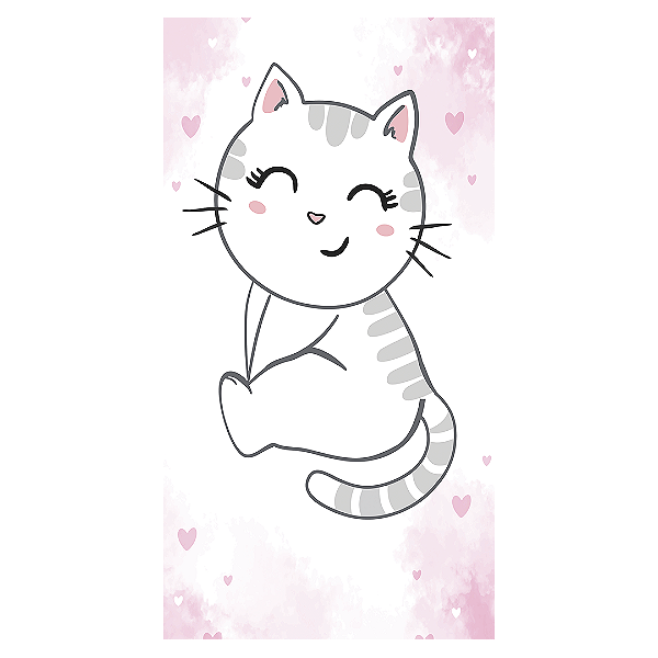 Capa Faixa Lateral Sublimado - Gatinha