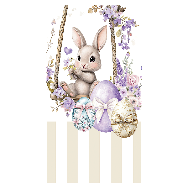 Capa Faixa Lateral Sublimado - Pascoa