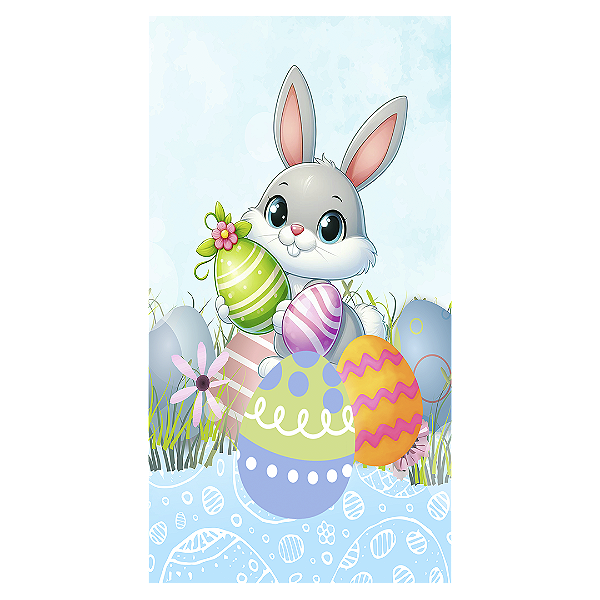 Capa Faixa Lateral Sublimado - Pascoa