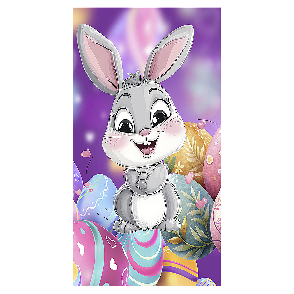 Capa Faixa Lateral Sublimado - Pascoa