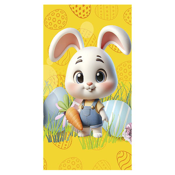 Capa Faixa Lateral Sublimado - Pascoa