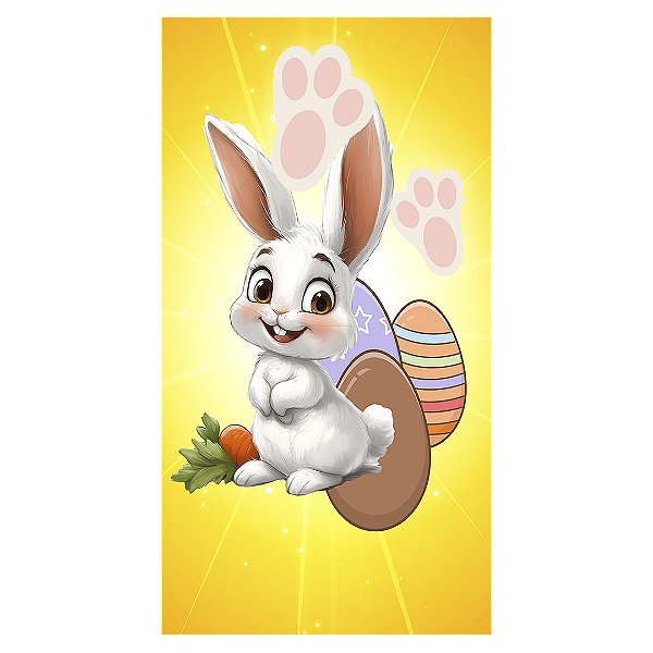 Capa Faixa Lateral Sublimado - Pascoa