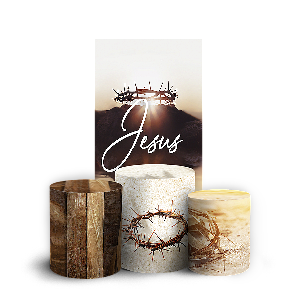 Capas Faixa Lateral e Trio Cilindro Sublimado Vest Facil - Pascoa