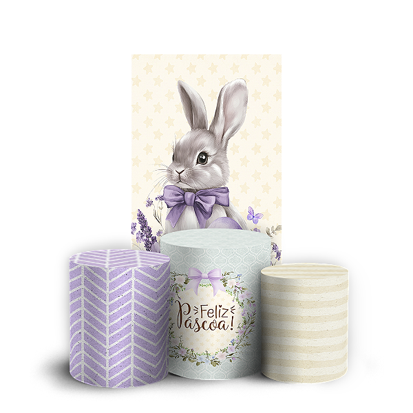 Capas Faixa Lateral e Trio Cilindro Sublimado Vest Facil - Pascoa