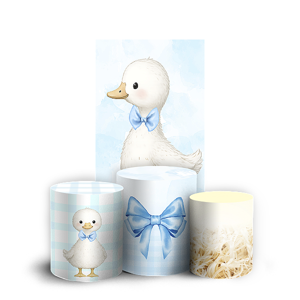 Capas Faixa Lateral e Trio Cilindro Sublimado Vest Facil - Patinhos