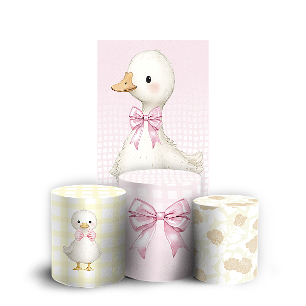 Capas Faixa Lateral e Trio Cilindro Sublimado Vest Facil - Patinhos