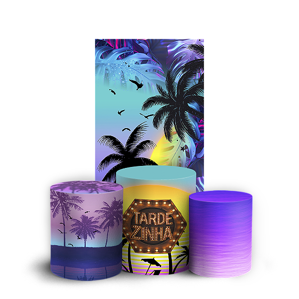 Capas Faixa Lateral e Trio Cilindro Sublimado Vest Facil - Tardezinha