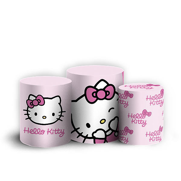 Capas Trio Cilindro Sublimado Vest Facil - Hello Kitty