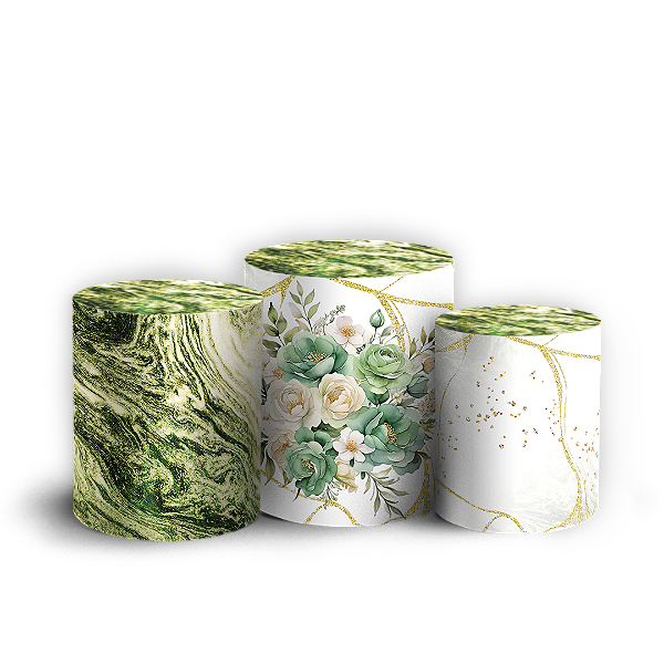 Capas Trio Cilindro Sublimado Vest Facil - Dia das Mães