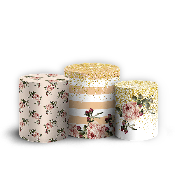 Capas Trio Cilindro Sublimado Vest Facil - Dia das Mães