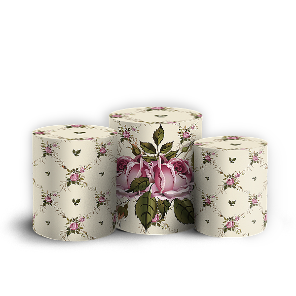 Capas Trio Cilindro Sublimado Vest Facil - Dia das Mães