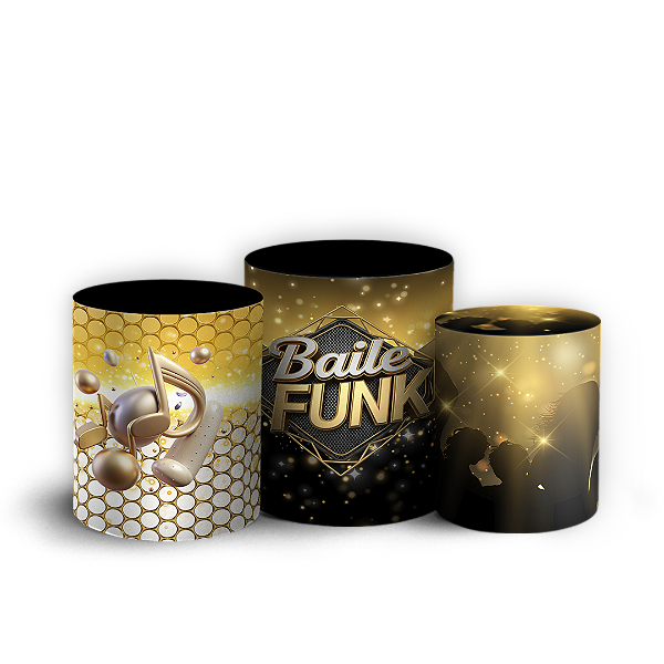 Capas Trio Cilindro Sublimado Vest Facil - Baile Funk