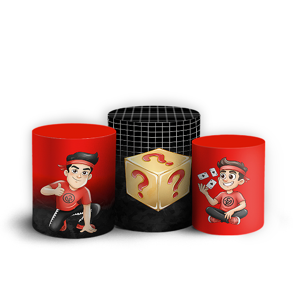 Capas Trio Cilindro Sublimado Vest Facil - Enaldinho